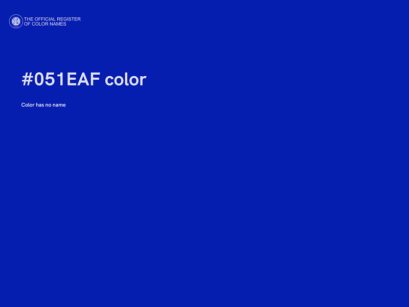 #051EAF color image