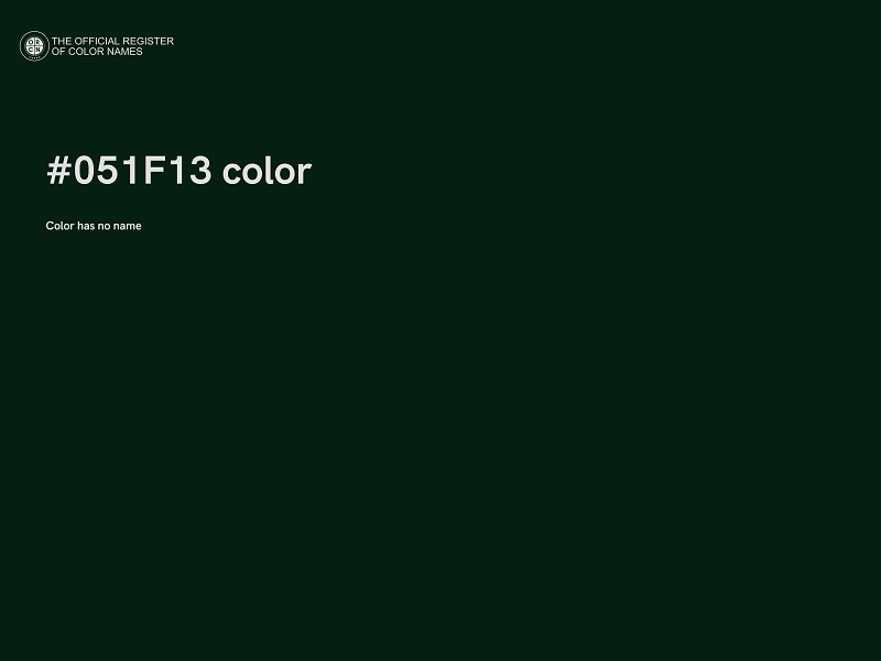 #051F13 color image