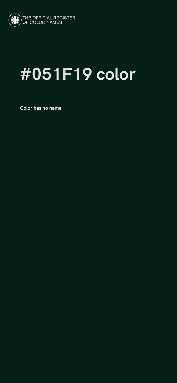 #051F19 color image