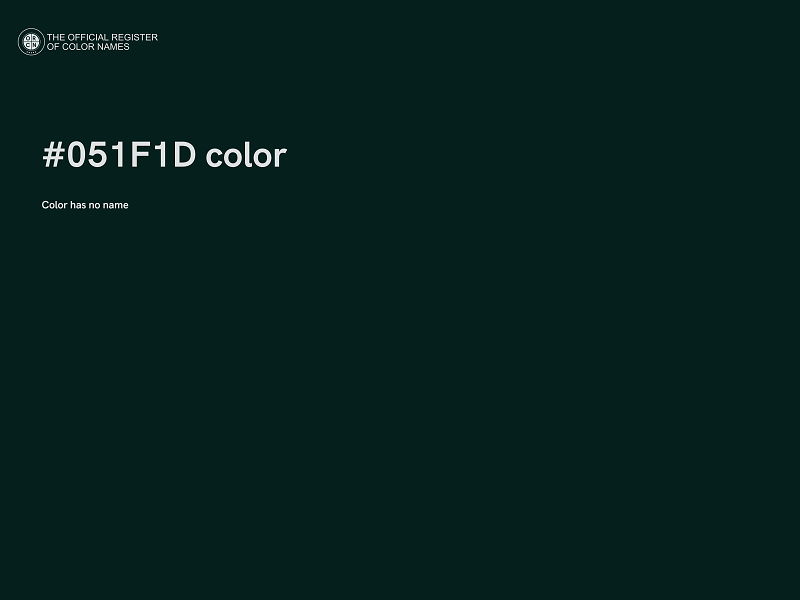 #051F1D color image