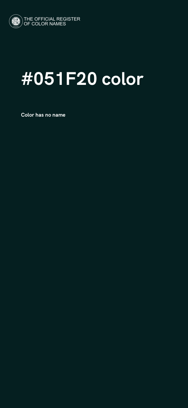 #051F20 color image