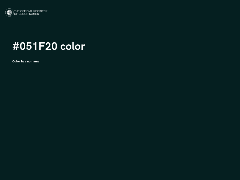 #051F20 color image