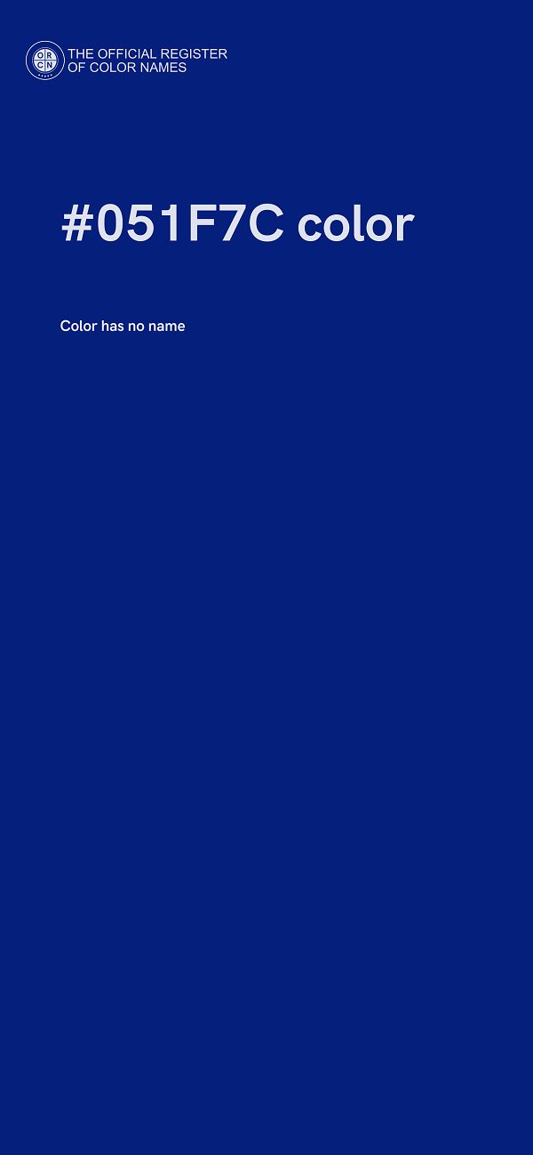 #051F7C color image