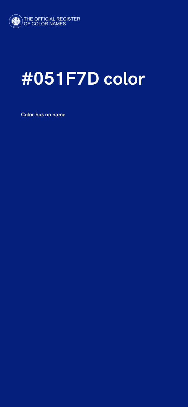 #051F7D color image
