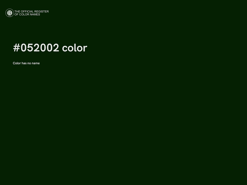 #052002 color image