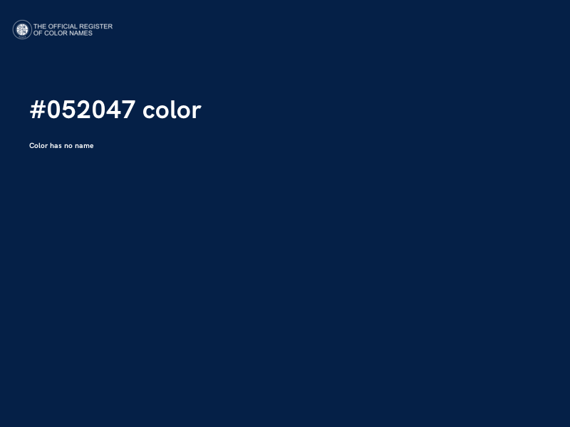 #052047 color image