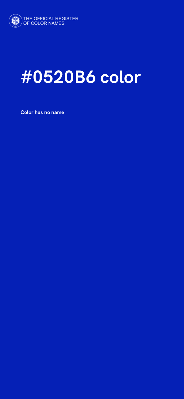 #0520B6 color image