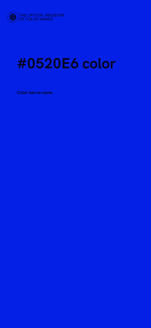 #0520E6 color image