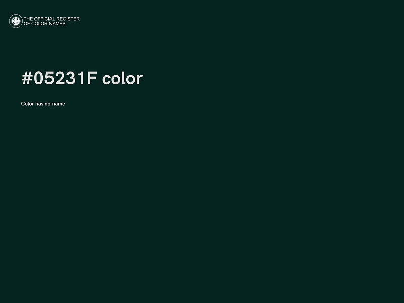 #05231F color image