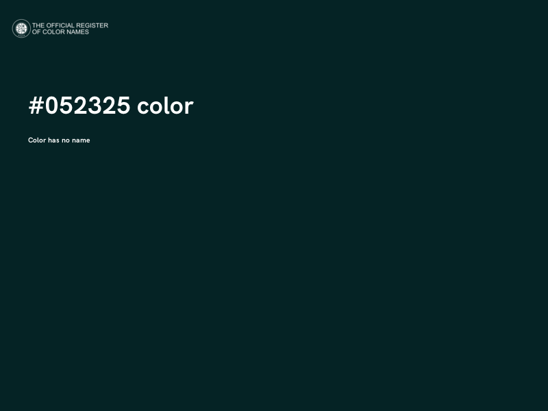 #052325 color image