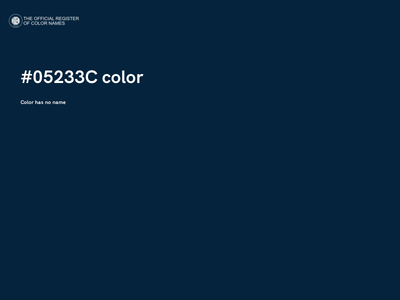 #05233C color image