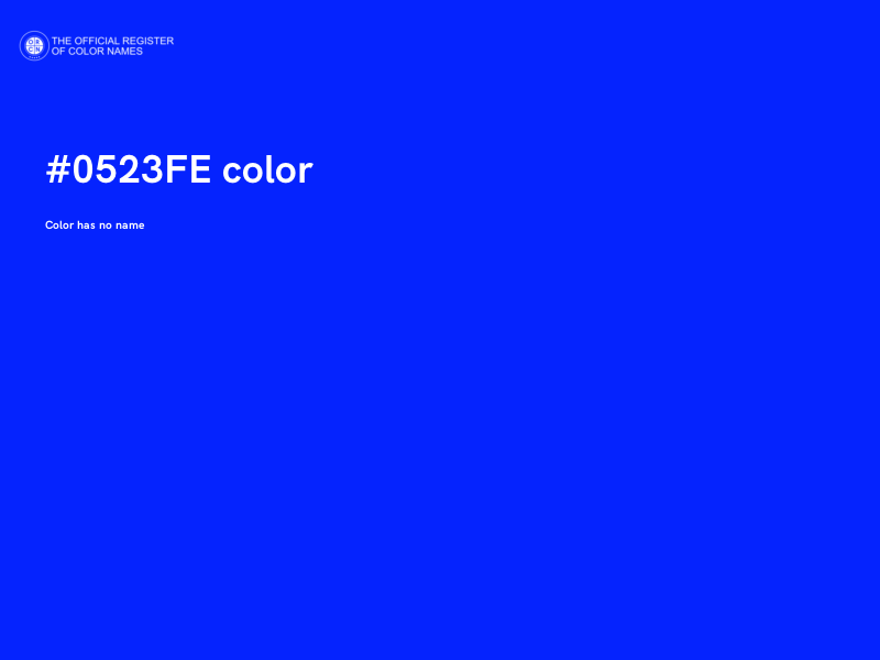 #0523FE color image