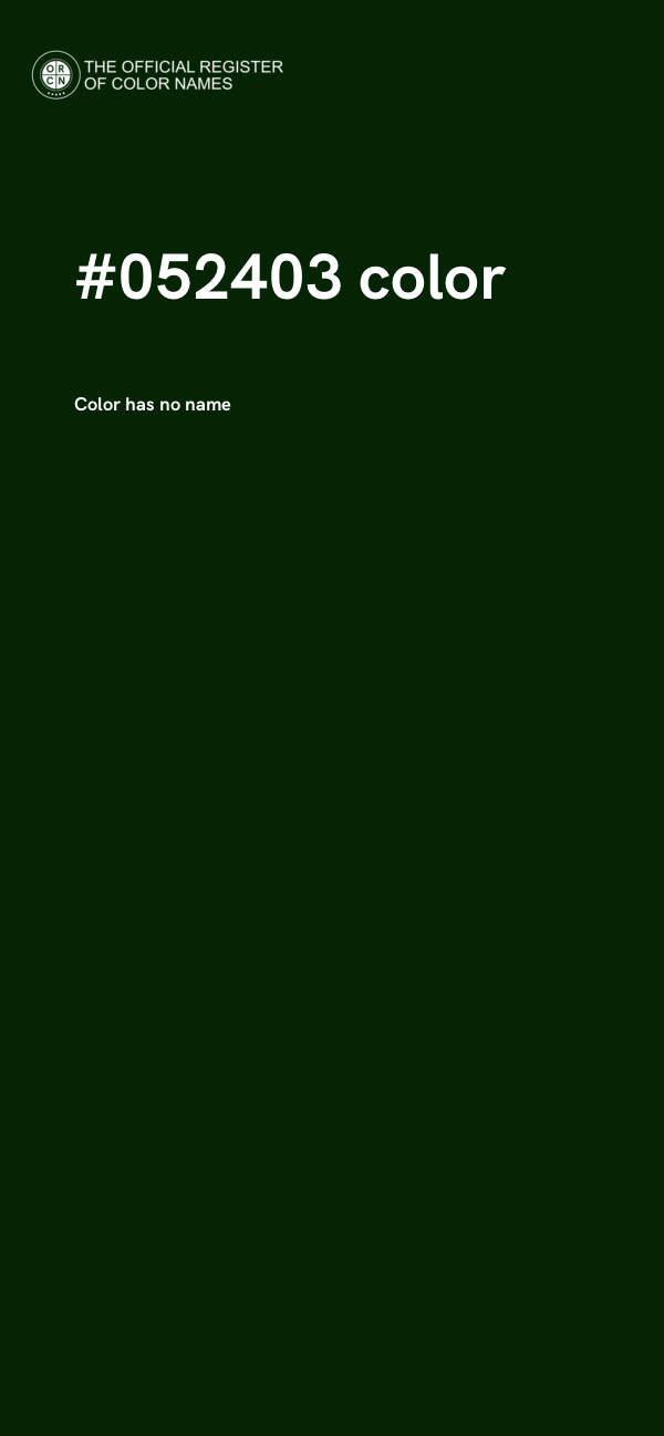 #052403 color image