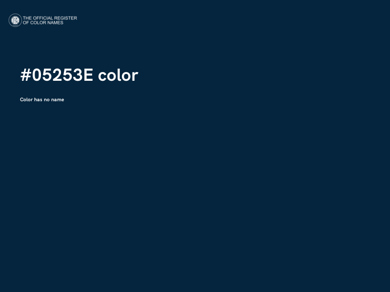 #05253E color image