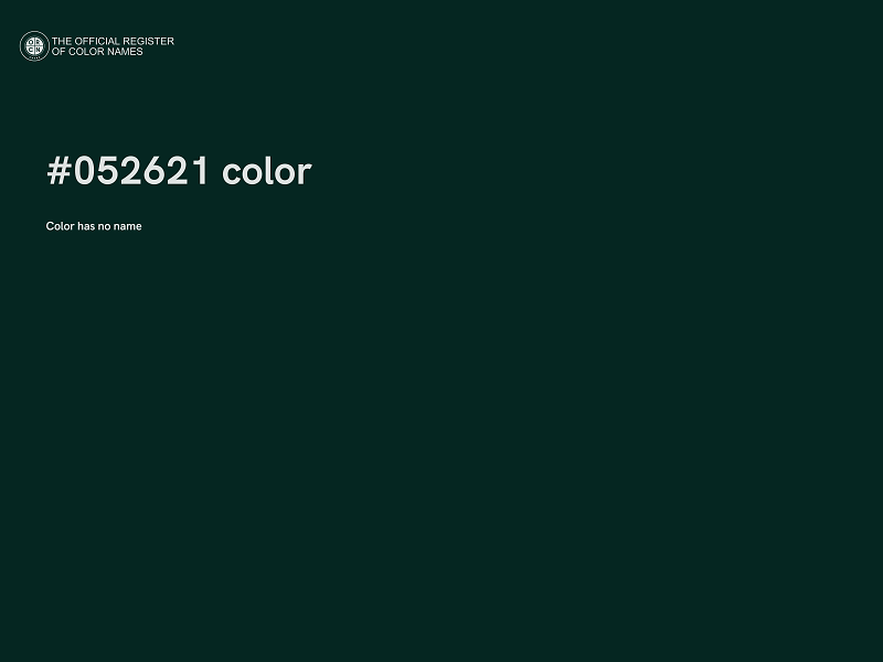 #052621 color image