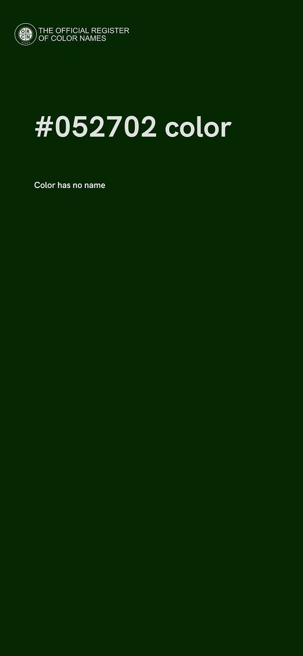 #052702 color image