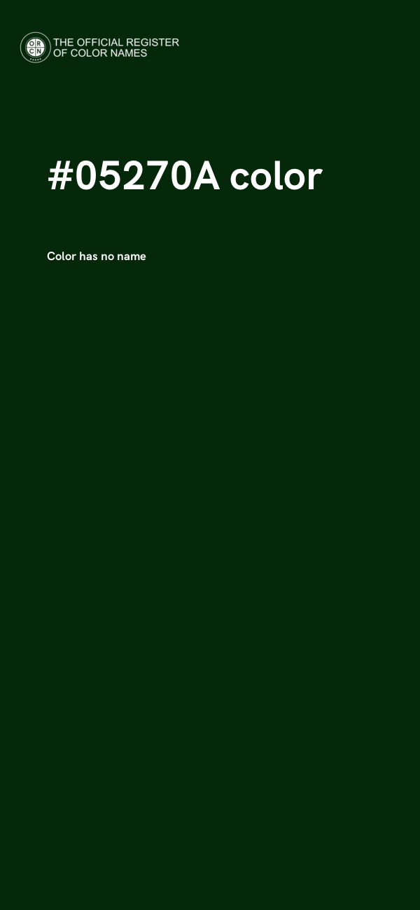 #05270A color image