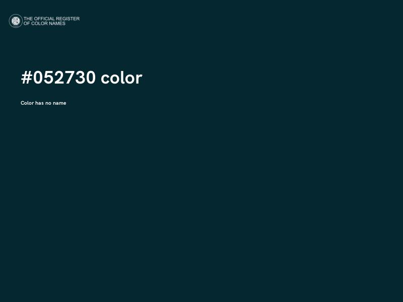 #052730 color image