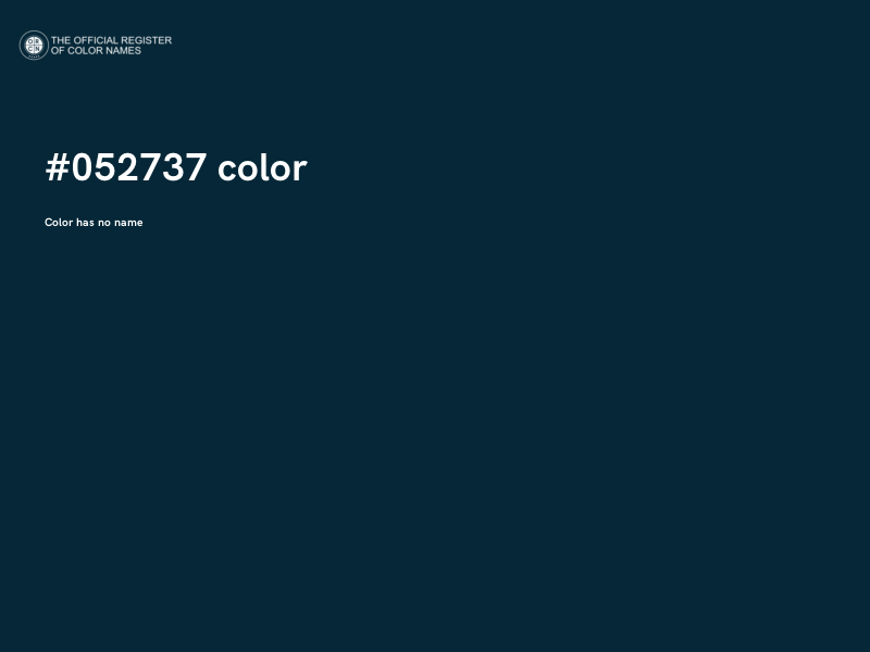 #052737 color image