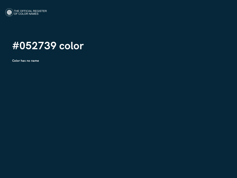 #052739 color image