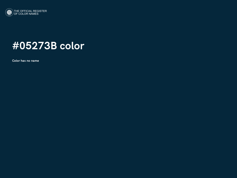 #05273B color image