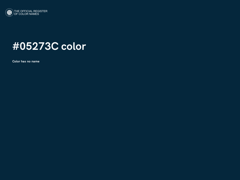 #05273C color image