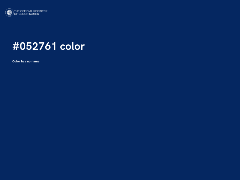 #052761 color image