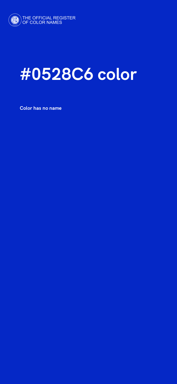 #0528C6 color image