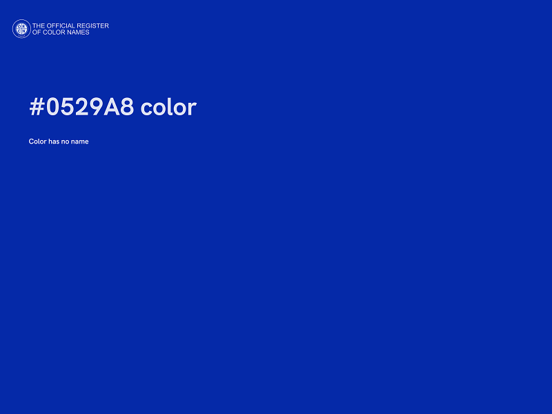 #0529A8 color image