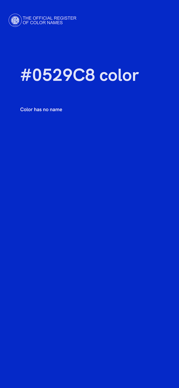 #0529C8 color image
