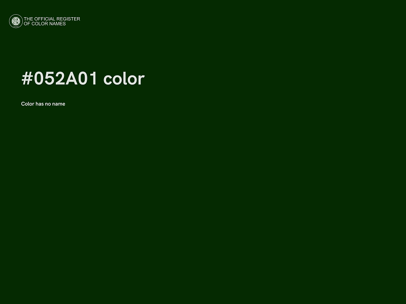 #052A01 color image