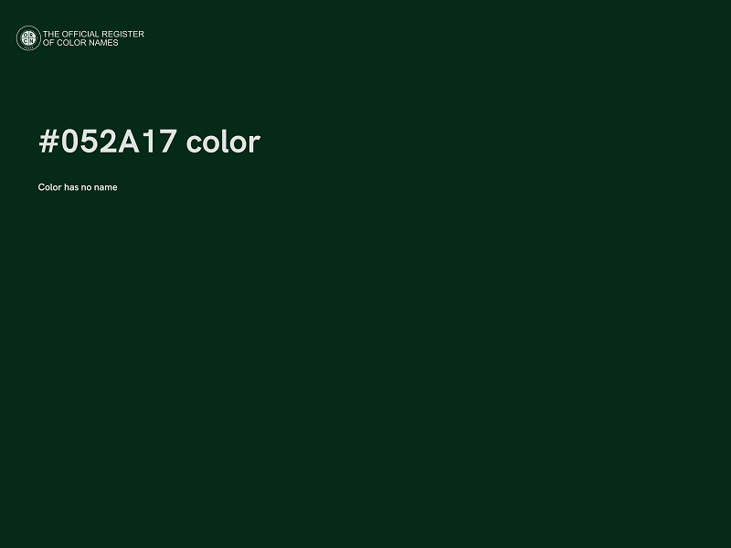 #052A17 color image