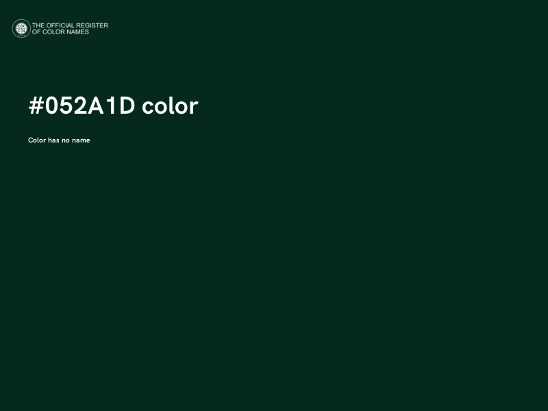 #052A1D color image