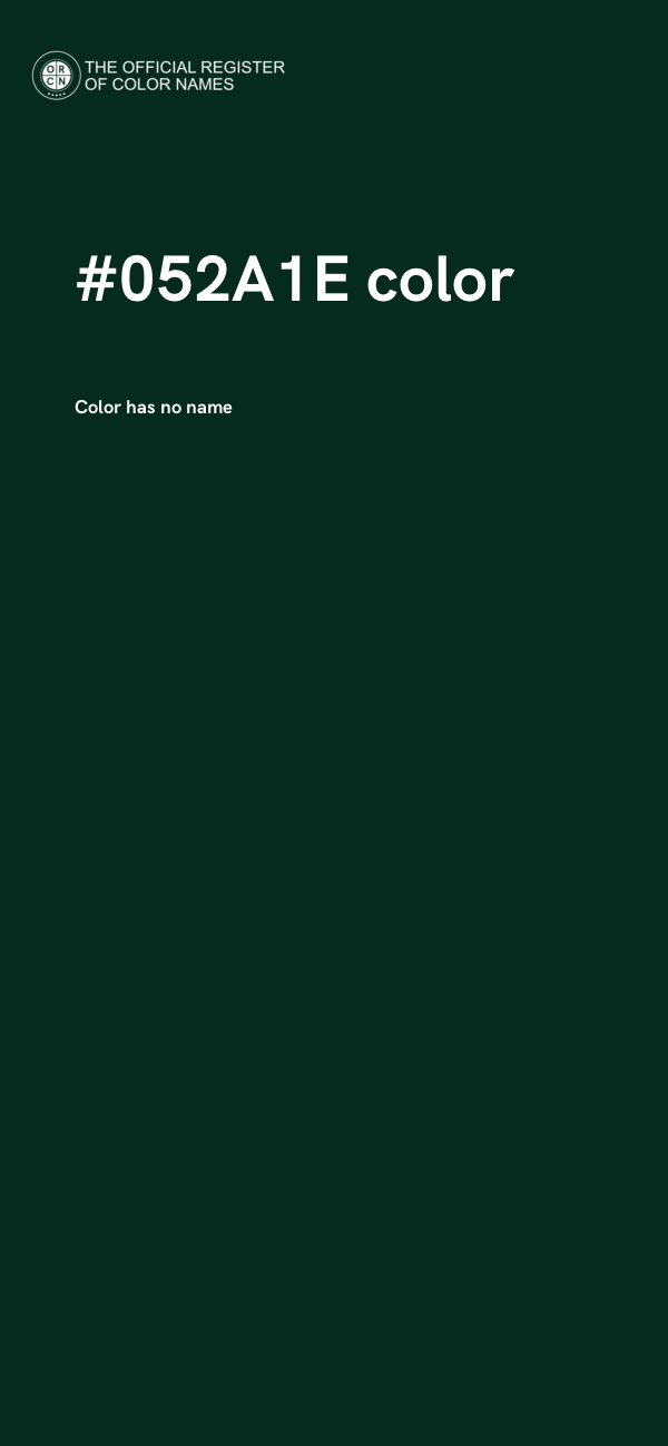 #052A1E color image