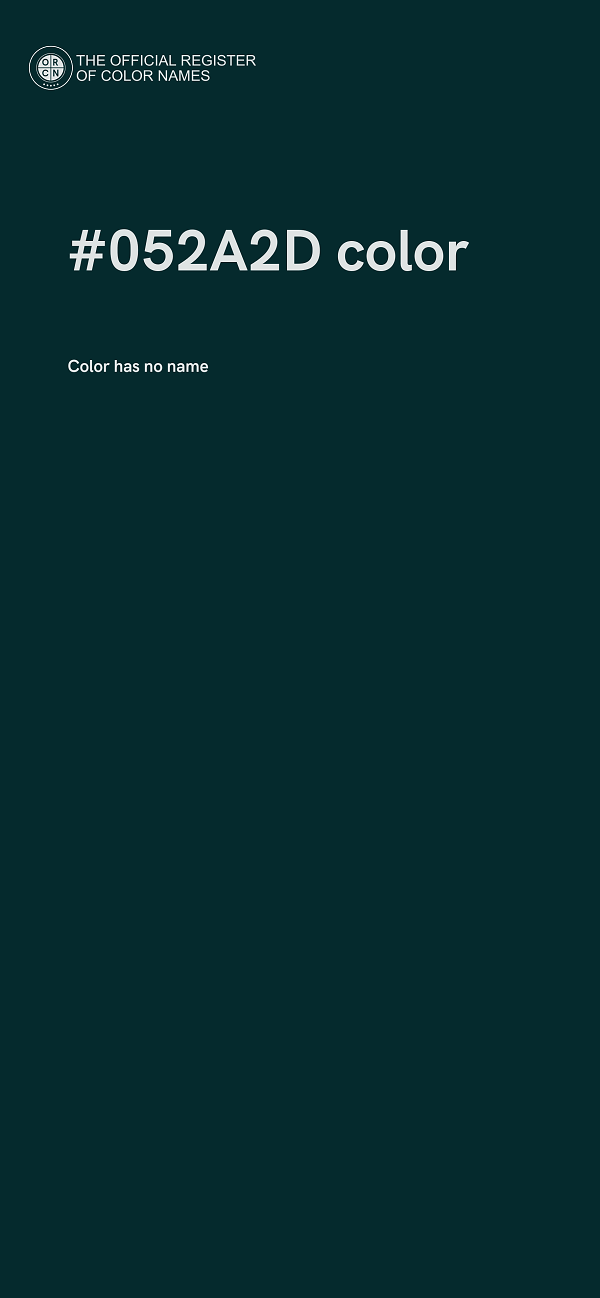 #052A2D color image