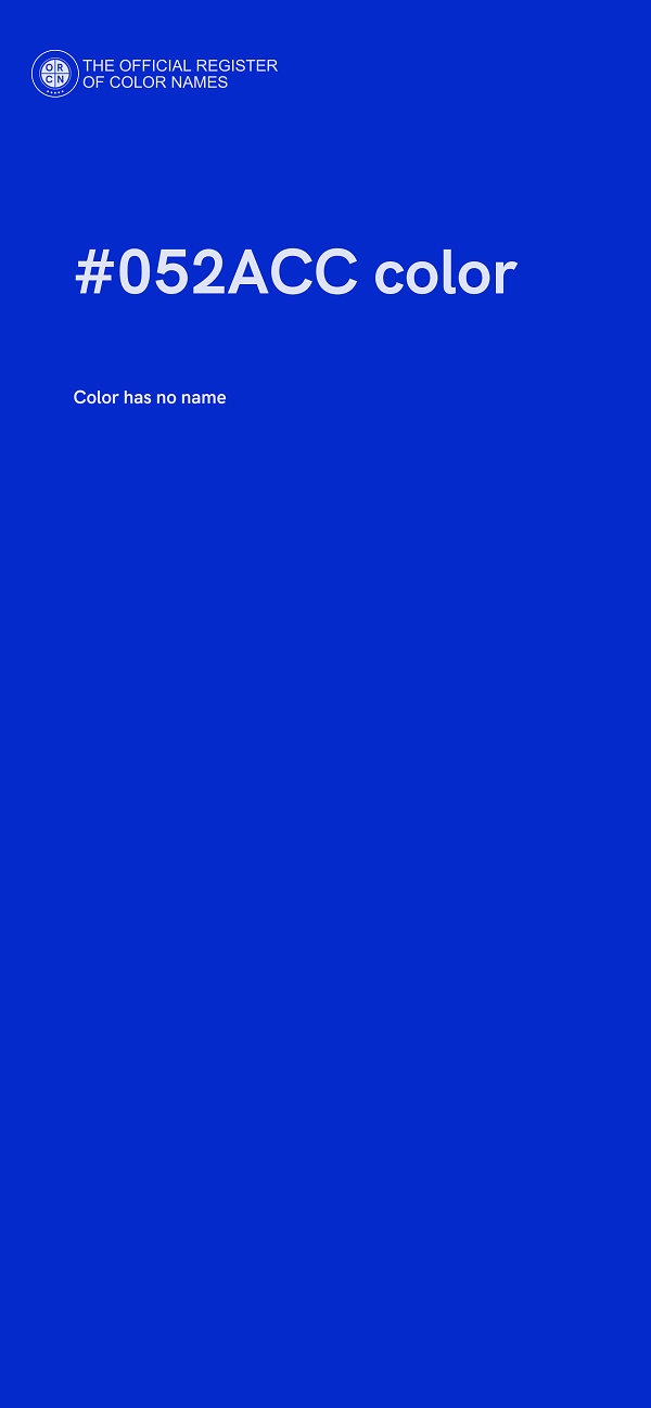 #052ACC color image