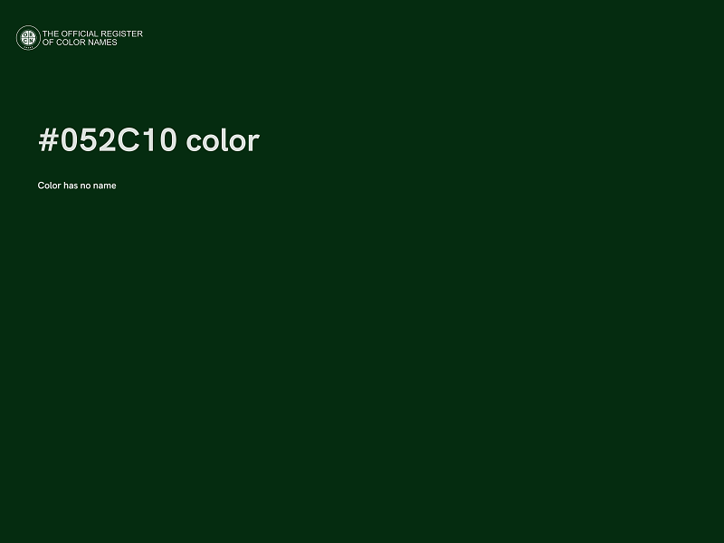 #052C10 color image