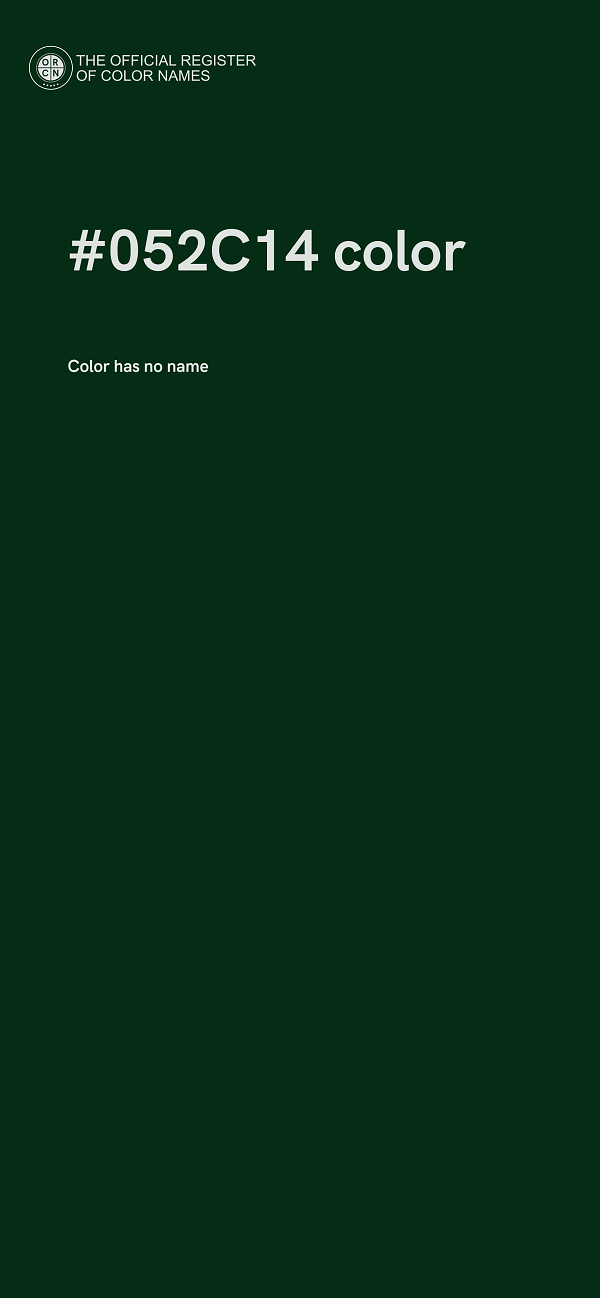 #052C14 color image