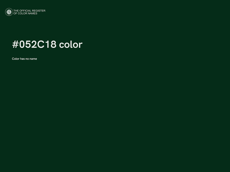 #052C18 color image