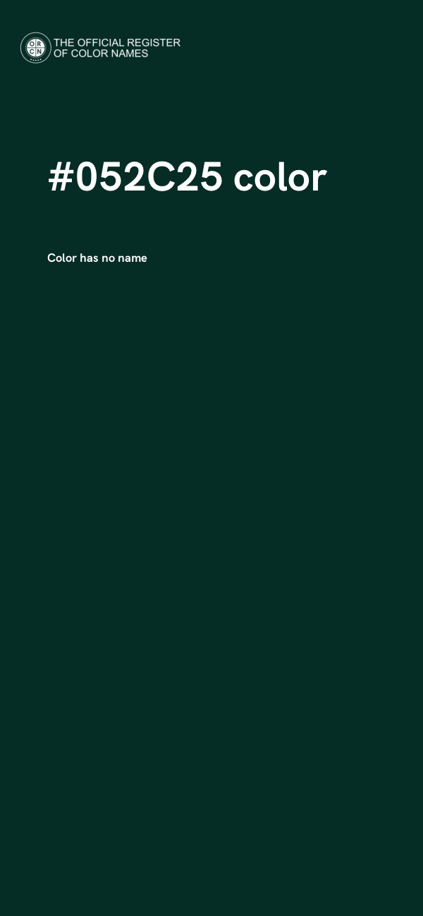 #052C25 color image