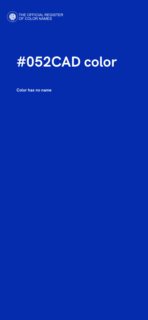 #052CAD color image