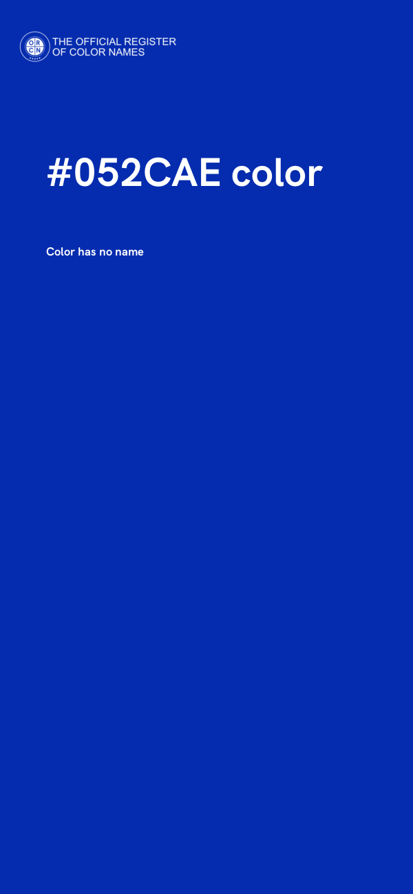 #052CAE color image