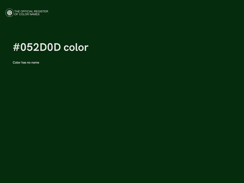 #052D0D color image