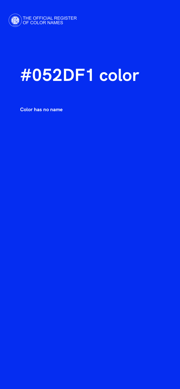 #052DF1 color image