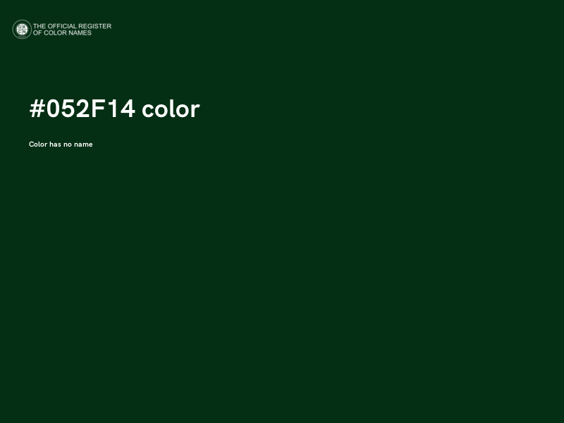 #052F14 color image