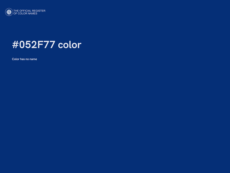 #052F77 color image