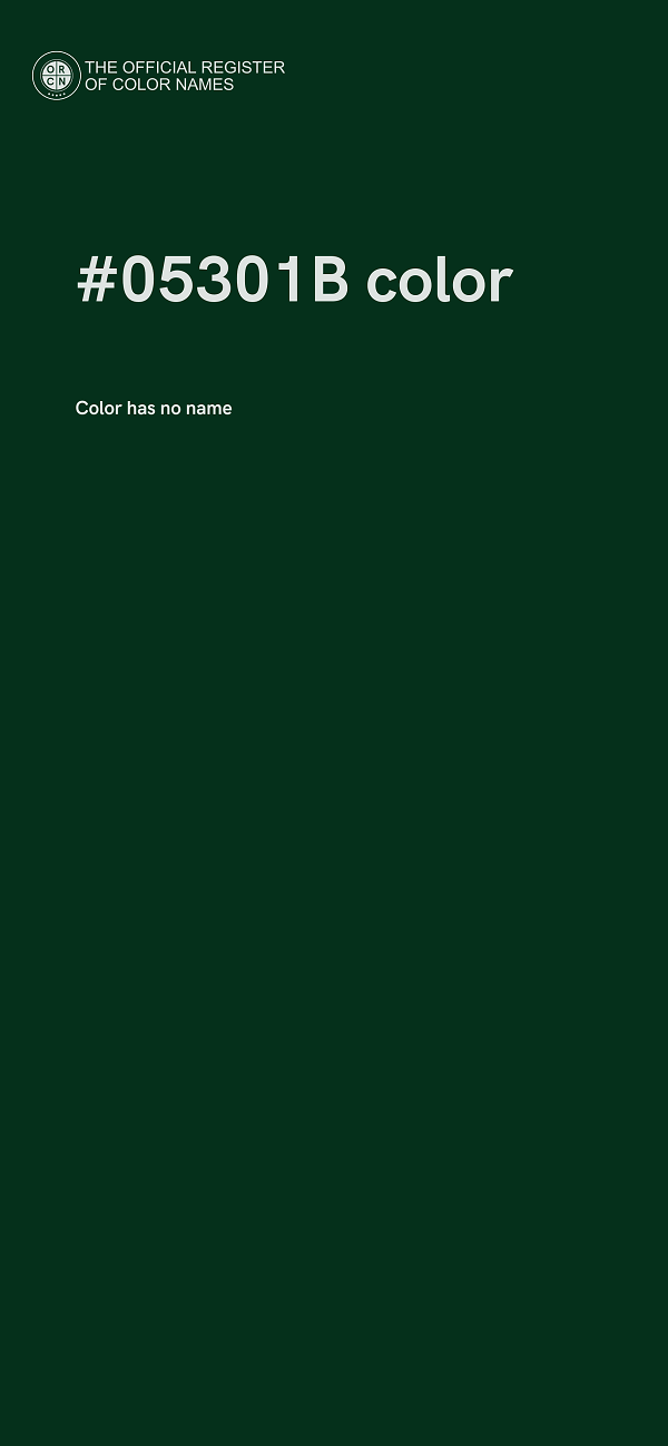 #05301B color image