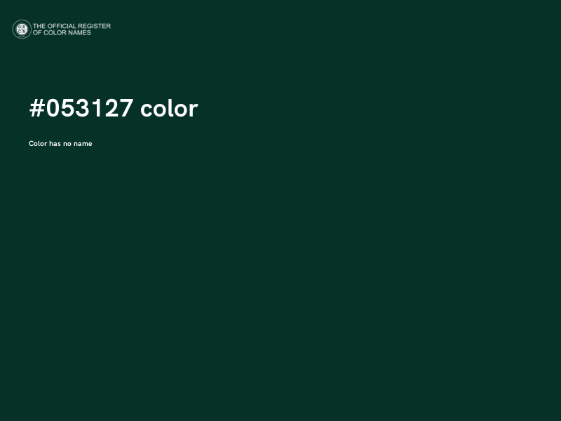 #053127 color image