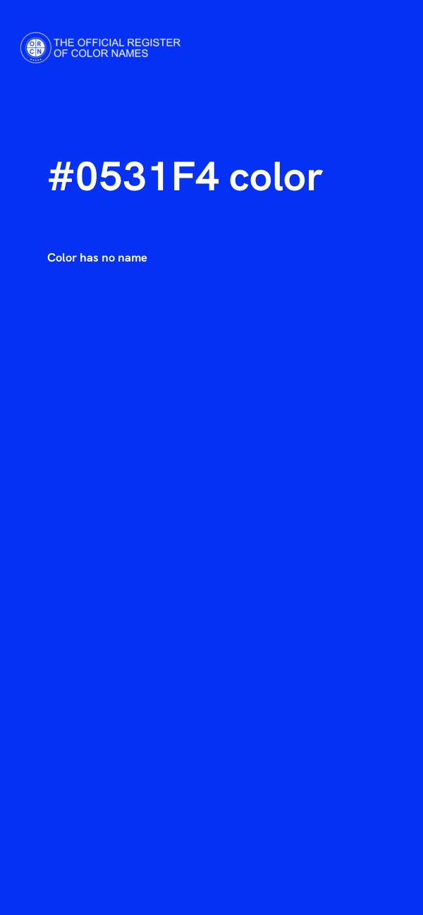 #0531F4 color image