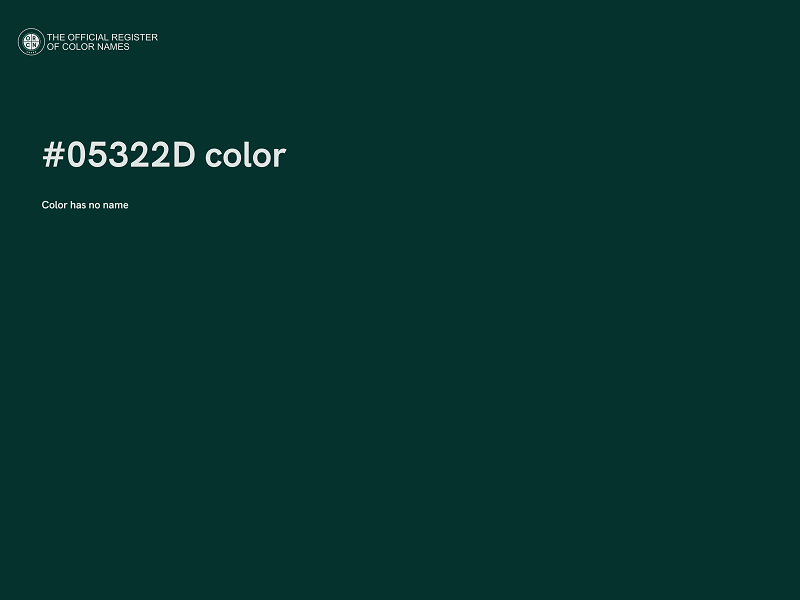 #05322D color image
